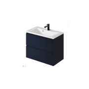 Комплект тумба Итана Kate 80 (787х444х640) подвесная, с раковиной Milena 80, океания (CS00090004)