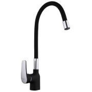 Смеситель для кухни F4453-04 черный на гайке Frap