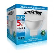 Лампа светодиодная GU5,3-05W/6000 Smartbuy