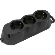 Розетка переносная 3-я с/з каучуковая РА16-001 разборная