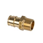 Штуцер с НР латунный для труб PE-Xa 25-R1