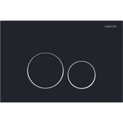 KDI-0000020 (005D) Панель смыва Черная матовая ободок хром (клавиши круглые)