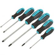 Набор отверток 6шт, трехкомп.ручка, antislip, CrV  Bartex