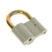 Замок навесной, алюминиевый сплав, 65*44мм, стальная дужка 12мм Курс