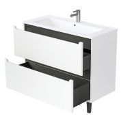 Тумба Coda 85Н (846х887х471) 2я перламутр белый