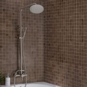 Душевая стойка РМС SUS124-003DK-2 с тропическим душем Нержавеющая сталь