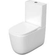 Унитаз напольный, безободковый, система смыва торнадо, Aquatek Optima Plus Square 620x355x790