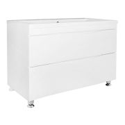 Комплект Azario Тумба Эстима 100/2Н 995х450х850 напольная, с раковиной Астория 100, белый глянцевый