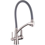 Смеситель д/кухни под ФИЛЬТР GAPPO G4398 латунь /сатин /Ø35 /шпилька