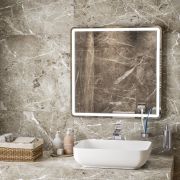 Зеркало Harmony 70*70 c подсветкой, подогревом и часами