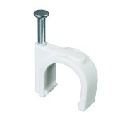 Скоба круглая пластиковая 10мм (100шт) DERZHI