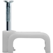 Скоба прямоугольная пластиковая 12/5мм Navigator (50шт)