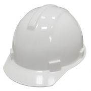 Каска строительная белая (с храповым механизмом)