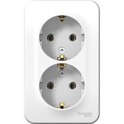 Розетка 2-я с/з бел. с изолирующей пластиной 16A Blanca Schneider