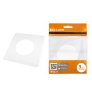 Накладка для выключателей и розеток для защиты обоев 130х130 прозрачная TDM