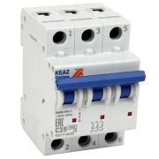 Выключатель автом. модульный ВМ63-3С 3п 6А 6кА х-ка С OptiDin  КЭАЗ