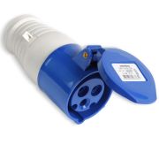 Розетка переносная 213 2Р+РЕ 16А 220В IP44 MAGNUM ИЭК