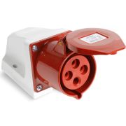 Розетка стационарная наружная 124 3Р+РЕ 32А 380В IP44 EKF