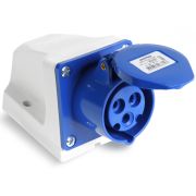 Розетка стационарная наружная 113 2Р+РЕ 16А 220В IP44, EKF