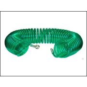 Шланг для компр.81685 спирал.полиэт. 10 м,5*8мм с фитинг, рапид MaxiTool