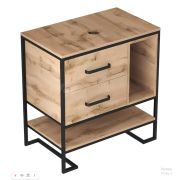 Тумба со столешницей Grunge Loft 80Н 2я/2п Дуб вотан