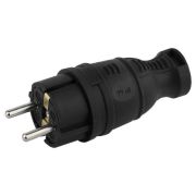 Вилка прямая каучуковая V8-B-IP44 с/з 230В, 16А IP44 ЭРА