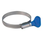 Хомут обжимной накатной с ключом, ширина 9 мм, нерж.сталь 60-80 мм