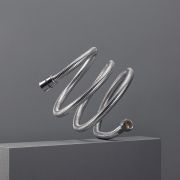 Шланг для душа РМС SH 08 с двойным замком и с мелким шагом плетения растяжной 150 см-190 см Хром